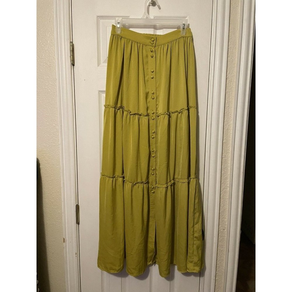 Eva Mendez Boho Chic Long Full A Line Skirt size s